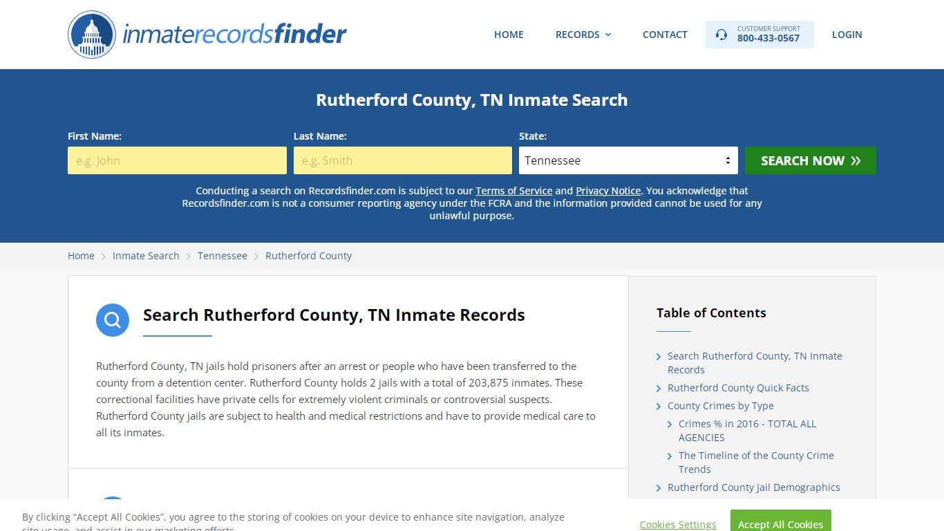 Rutherford County, TN Inmate Lookup & Jail Records Online